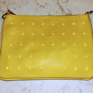 Capelli New York Clutch Bag Yellow Embellished